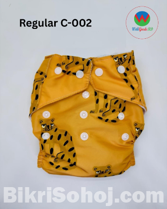 ওয়াশেবল/রি-ইউজেবল বেবি ডায়াপার এবং নেপি।